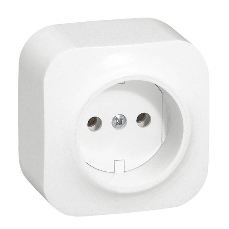 Розетка 2К Legrand Quteo 16A 250V б/з белая 782210
