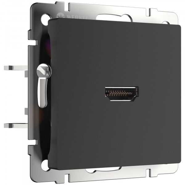 Розетка HDMI Werkel черный матовый 4690389157066 W1186008 a051601 Розетка HDMI Werkel черный матовый 4690389157066 W1186008 a051601