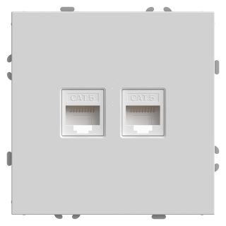Розетка компьютерная 2-местная RJ-45 Stekker RST00-5111-01 Эмили 49874