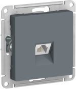 Розетка телефонная RJ11 Systeme Electric AtlasDesign Грифель ATN000781
