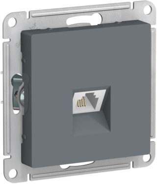 Розетка телефонная RJ11 Systeme Electric AtlasDesign Грифель ATN000781