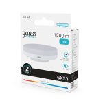 Лампа светодиодная Gauss GX53 15W 4100K матовая 83825