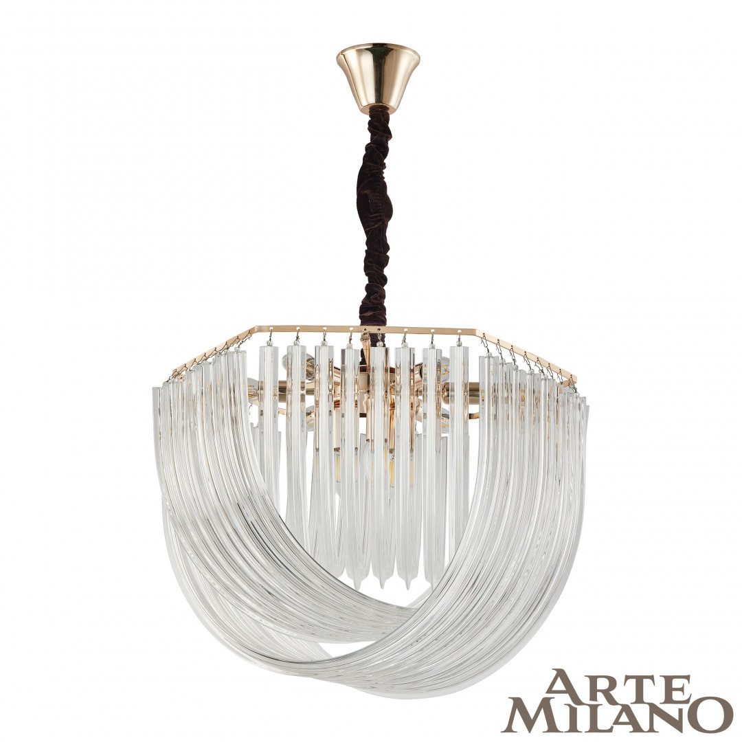 Подвесная люстра Arte Milano S.97378.D600.H430.E14.9 G Подвесная люстра Arte Milano S.97378.D600.H430.E14.9 G