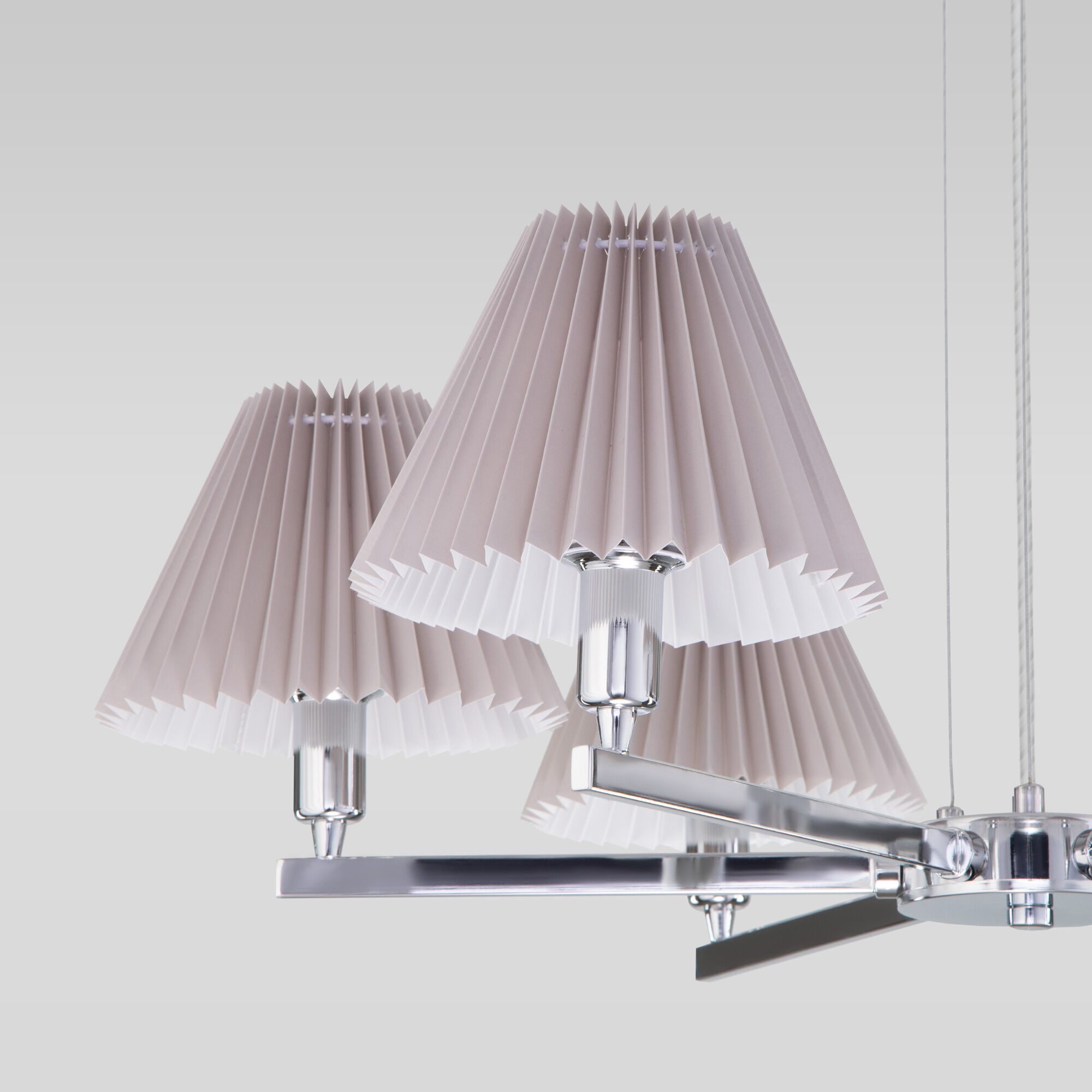 Подвесная люстра Eurosvet Peony 60136/6 хром/серый Подвесная люстра Eurosvet Peony 60136/6 хром/серый