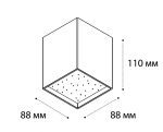 Накладной светильник Italline DL 3028 black 3000K