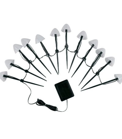 Садовый светильник на солнечной батарее Uniel USL-S-830/PM020 MULTICOLOR MUSHROOMS SET12 UL-00011676