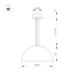 Подвесной светильник Arlight SP-RESTO-HANG-R500-30W Day4000 (BK, 100 deg, 230V) 039698