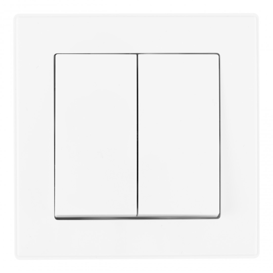 Выключатель двухклавишный Arte Milano SET06-1-30-2 white Выключатель двухклавишный Arte Milano SET06-1-30-2 white