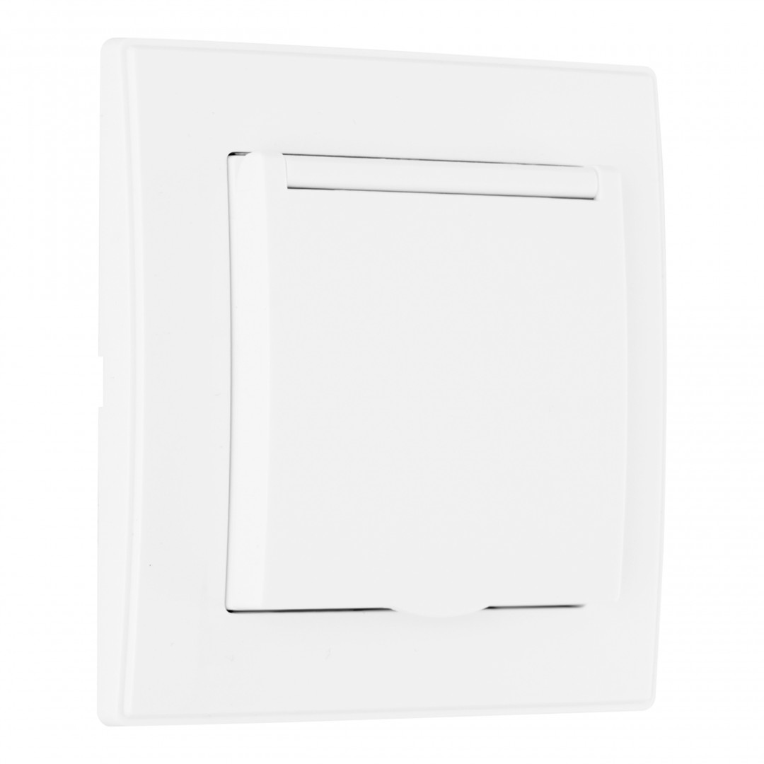 Комплект розетки с/з и шторками, защитной крышкой и рамкой Arte Milano SET06-1-41-1 white Комплект розетки с/з и шторками, защитной крышкой и рамкой Arte Milano SET06-1-41-1 white