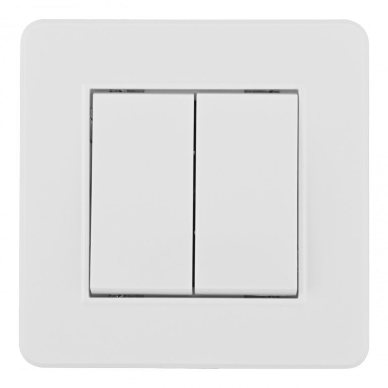 Выключатель двухклавишный Arte Milano SET16-1-30-2 white