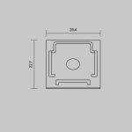 Комплект заглушек для профиля 25×22 2шт Maytoni Led Strip ALM-2522-S-EC 642065