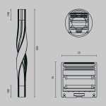 Радиусный профиль Maytoni Led strip ALM-3535R-B-T-180°-0.5M