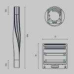 Радиусный профиль Maytoni Led strip ALM-3535R-B-TL-90°-0.4M