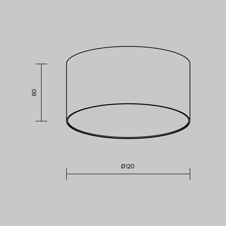 Накладной светильник Maytoni Zon C032CL-12W2.7K-RD-B