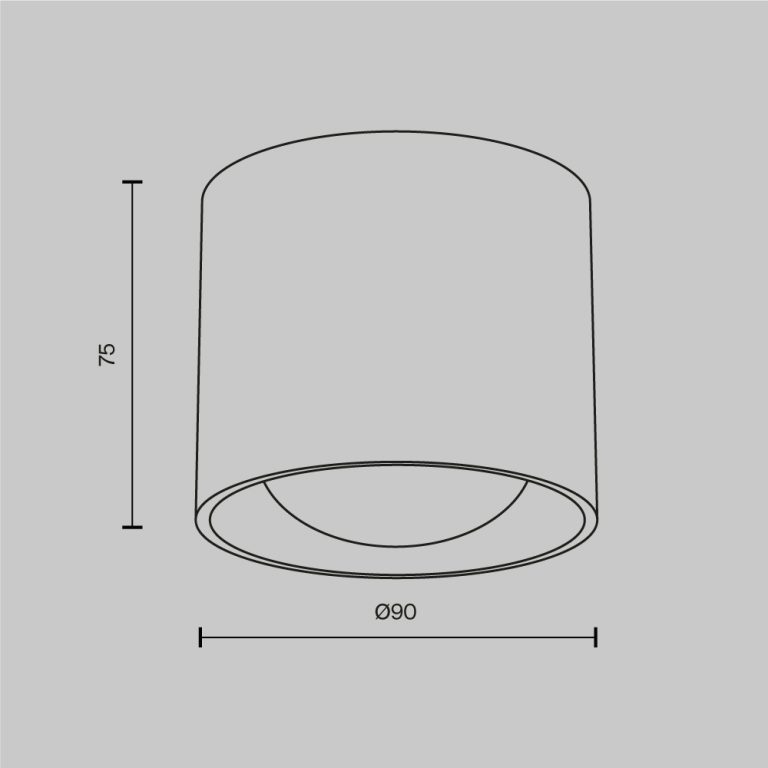 Накладной светильник Maytoni Lens C217CL-15W3K-W