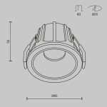 Встраиваемый светильник Maytoni Technical Alfa LED DL043-01-10W3K-RD-WB