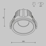 Встраиваемый светильник Maytoni Technical Alfa LED DL043-01-15W3K-RD-W