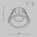 Встраиваемый светильник Maytoni Technical Alfa LED DL043-01-15W3K-RD-WB