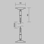 Тросовая система освещения Maytoni Led strip LM-B-20M