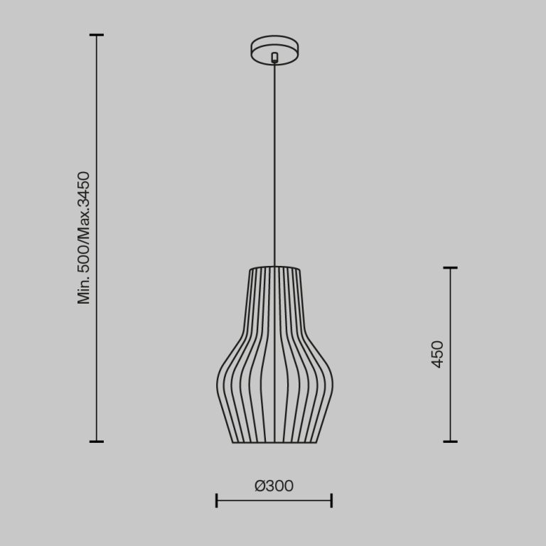 Подвесной светильник Maytoni Roots MOD191PL-01W1