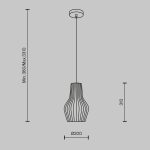 Подвесной светильник Maytoni Roots MOD191PL-01W