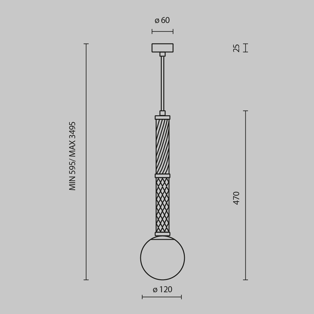 Подвесной светильник Maytoni Teatro MOD287PL-01BS1 Подвесной светильник Maytoni Teatro MOD287PL-01BS1