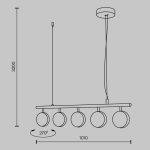 Подвесная люстра Maytoni Mind MOD299PL-L48BS3K