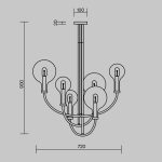 Потолочная люстра Maytoni Status MOD333PL-06B