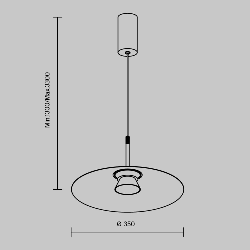 Подвесной светильник Maytoni Platte MOD352PL-L10W3K Подвесной светильник Maytoni Platte MOD352PL-L10W3K