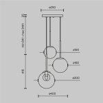 Подвесной светильник Maytoni Basic form MOD521PL-03G