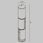 Ландшафтный светильник Maytoni Cave O468FL-L9B3K