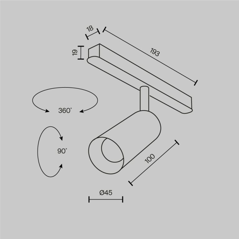 Трековый магнитный светильник Maytoni Focus Led TR032-2-5W2.7K-M-B