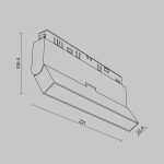 Трековый магнитный светильник Maytoni Basis Rot TR036-4-12WTW-DSZ-W