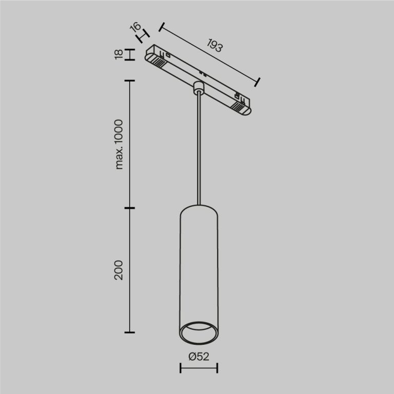 Трековый магнитный светильник Maytoni Focus Led TR041-4-12W3K-M-DS-BBS