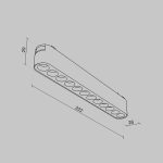 Трековый магнитный светильник Maytoni Points TR082-1-12W3K-M-B