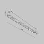Трековый магнитный светильник Maytoni Points TR082-1-18W3K-M-B