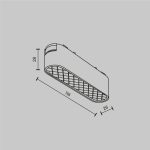Трековый магнитный светильник Maytoni Basis Grid TR084-1-6W3K-W