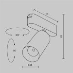 Трековый магнитный светильник Maytoni Focus LED TR103-1-12W3K-M-W