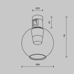 Трековый магнитный светильник Maytoni Bubble TR148-1-3W3K-PT