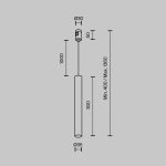 Трековый магнитный светильник Maytoni FOCUS LED TR155-1-5W4K-PT
