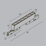Трековый магнитный светильник Maytoni Points TR193-1-5W3K-M-B
