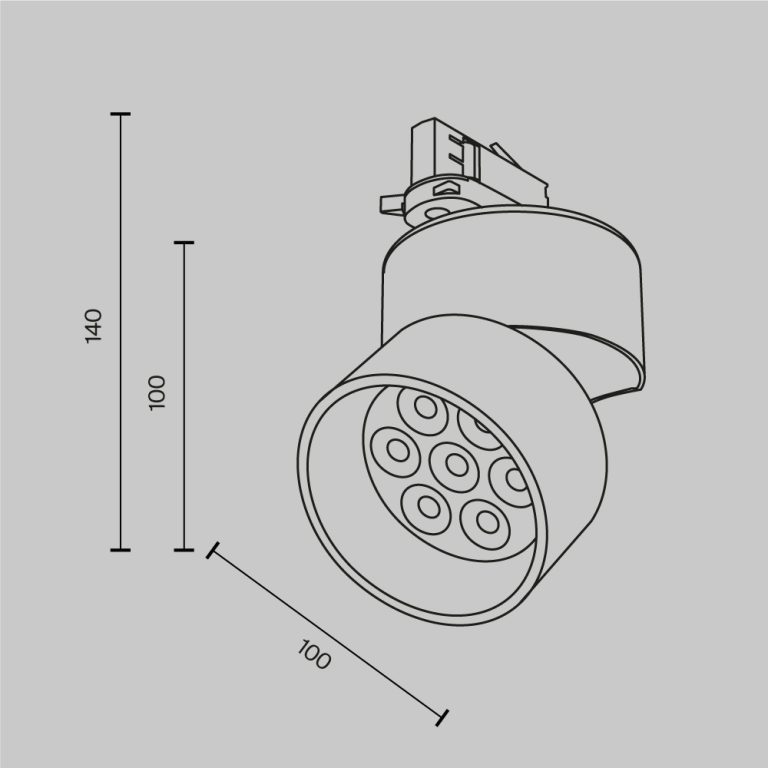 Трековый трехфазный светильник Maytoni Alfa TR199-3-15W2.7K-M-W