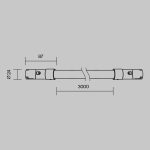 Трековый магнитный светильник Maytoni Tau TR209-1-48W3K-B
