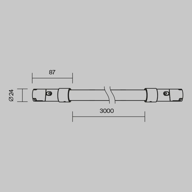 Трековый магнитный светильник Maytoni Tau TR209-1-48W3K-B