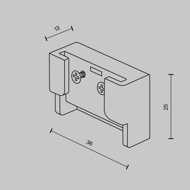 Заглушка (2 шт.) Maytoni Pendant system Parity TRA130BECDuo-B