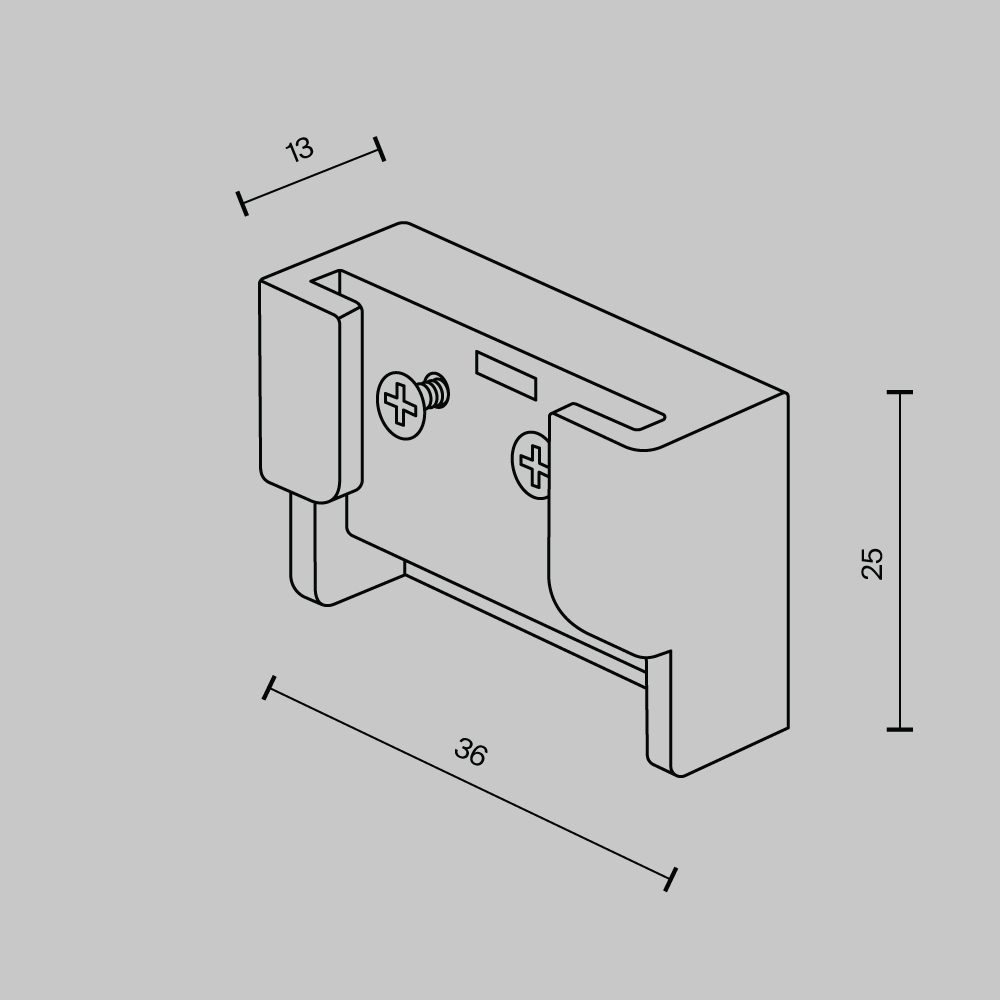 Заглушка (2 шт.) Maytoni Pendant system Parity TRA130BECDuo-B Заглушка (2 шт.) Maytoni Pendant system Parity TRA130BECDuo-B