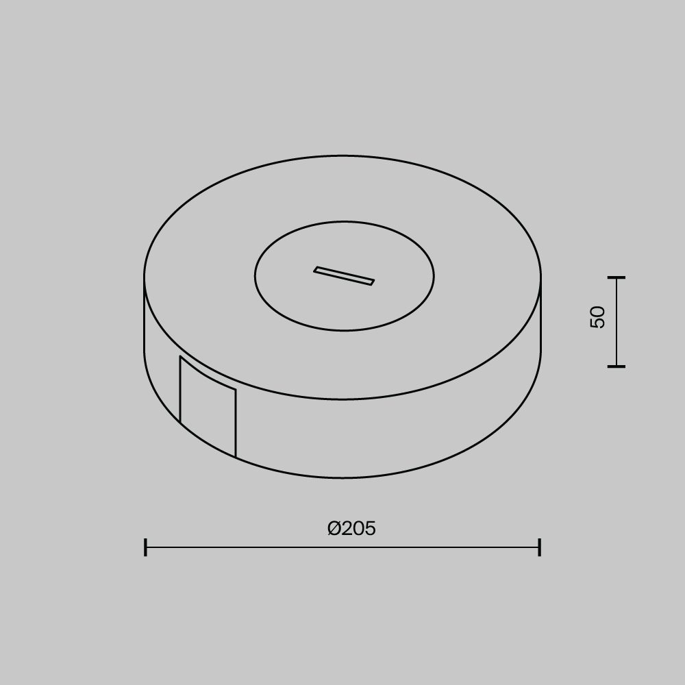 Потолочная чаша накладная с коннектором питания Maytoni Pendant system Parity TRA130SC-1B Потолочная чаша накладная с коннектором питания Maytoni Pendant system Parity TRA130SC-1B