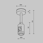 Крепление потолочное одинарное Maytoni Flarity TRA156C-S1-PT