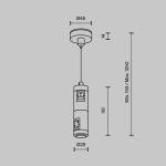 Подвес тросовый двойной Maytoni Flarity TRA157SW-D1-PT