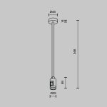 Крепление потолочное с вводом питания Maytoni Flarity TRA158C-B1-PT